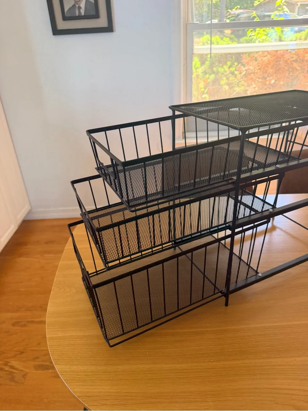 Target Black 3-Drawer Mesh Organizer Tower
